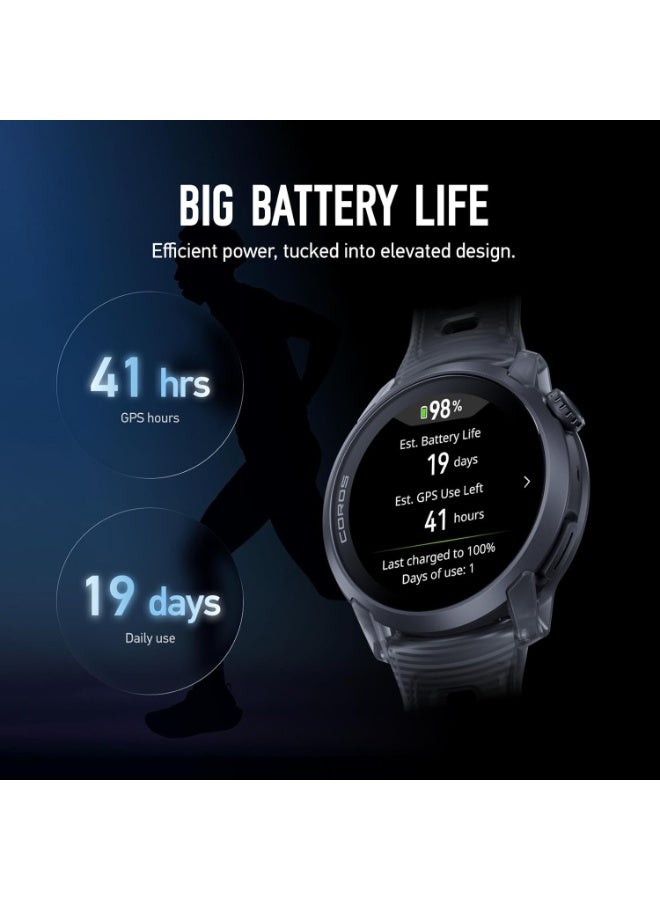 COROS PACE 4 - Ultra Active Sports Watch with GPS 1.2" AMOLED Touch Screen, 19 Days Battery Life Daily Use, Voice Control, Advanced Training Tools (Silicone, Black Crystal) Black Crystal - Image 3