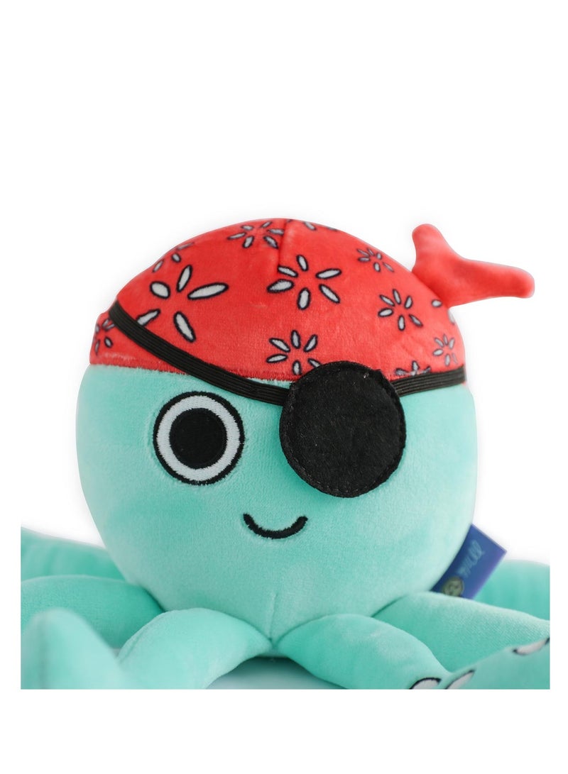 Milk & Moo Sailor Octopus Plush Toy, Cute Super Soft Toys, 27cm, Perfect for Playing and Snuggling, Safe for Children, 100% Polyester - Image 5