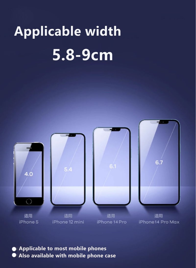 HouDeOS Universal Suction Cup Car Phone Mount For Dashboard Windshield Mobile Holder Car With Heat Resistant Strong Suction Cup Car Phone Mount Compatible With iPhone 15 14 13 Black - Image 5