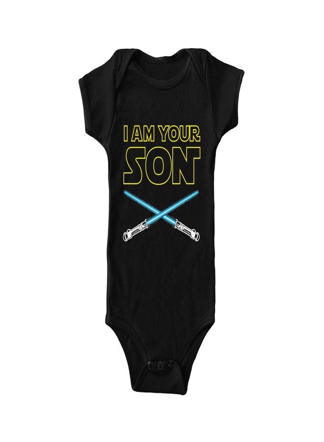Tcombo I Am Your Son Bodysuit (6 Months, Black) - Image 1