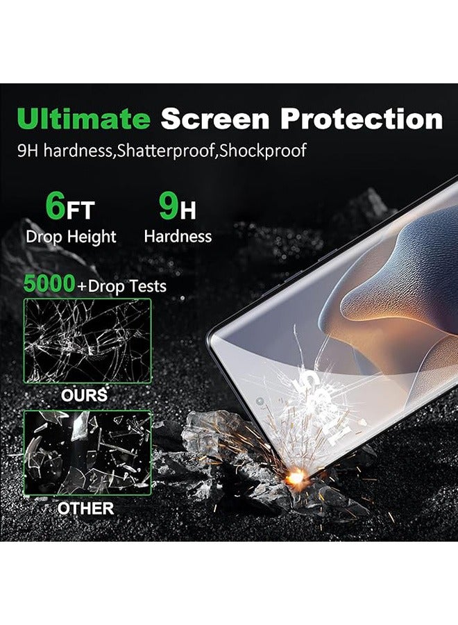 2 Pcs Motorola Moto Edge 60 Pro 5G Screen Protector, With 1 Set Camera Protective Film, 9H Tempered Glass Screen Protector for Motorola Moto Edge 60 Pro 5G, Full Coverage Bubble-Free Tempered Film, Anti-Scratch Film - Image 4
