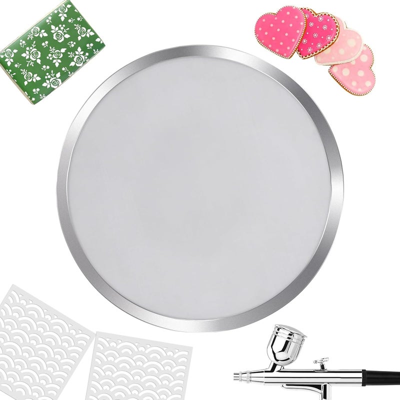 diatomiteco Cookie Stencil Screen, Tool for Cookie Stenciling & Airbrushing, Use on Its Own or with a Cookie Stencil Holder, Cookie Decorating Supplies, Made with Food-Safe Stainless Steel - Image 1