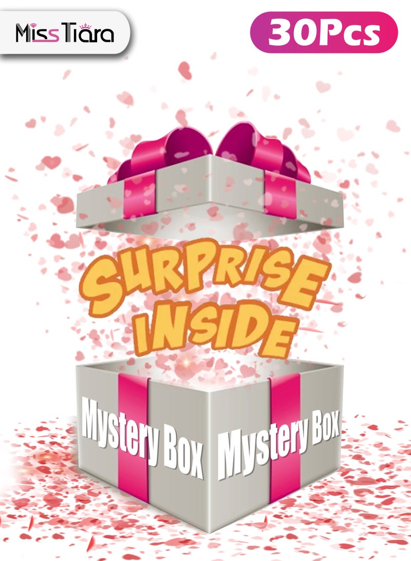 MissTiara 30 Pcs Premium Mystery Box, Blind Box,Fun & Mysterious Surprise Box for kids, Random Delivery One of Multiple Products, Exciting Super Value,Never Live Up to Your Expectations - Image 1
