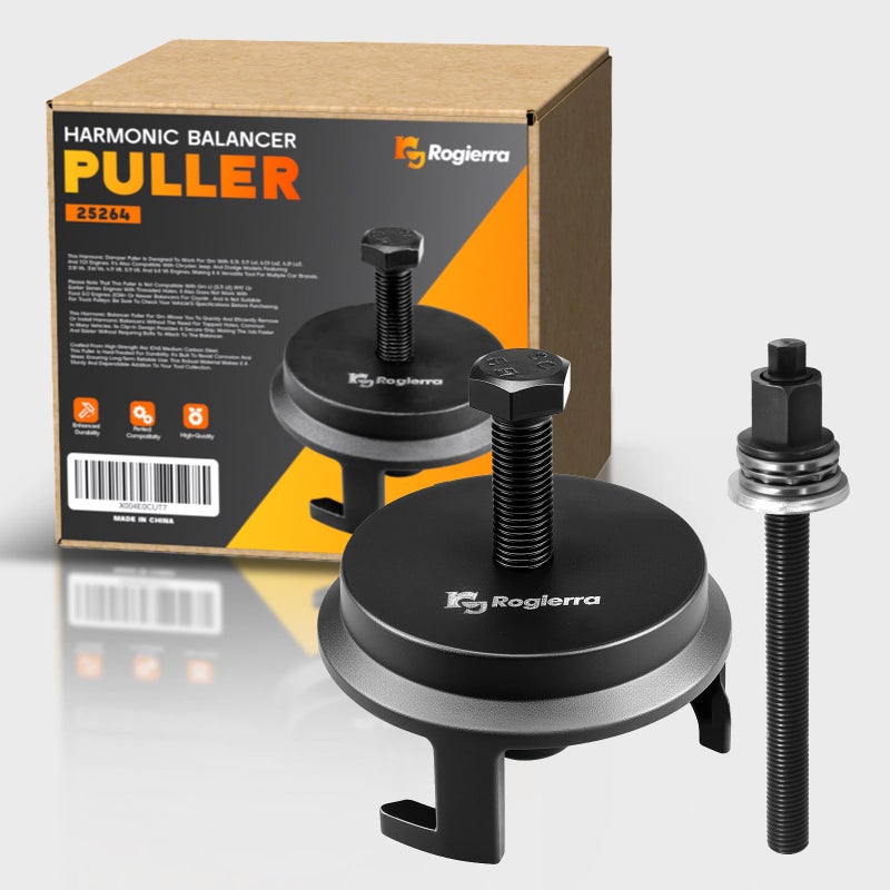 For GM 25264 Harmonic Balancer Puller Harmonic Balancer Installation Tool for LS Crank Pulley Puller for GM Chrysler Jeep Dodge Harmonic Damper Puller for Engine Balancer Removal Replacement