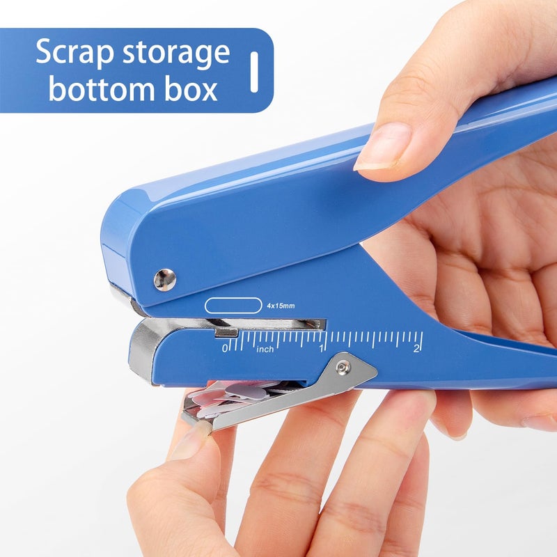 Imlike Handheld Badge Slot Hole Punch: Slot Puncher for PVC ID Card, Business Card, Name Tag and Luggage Tag, 19/32" x 5/32" Hole, All Metal Construction - Image 5