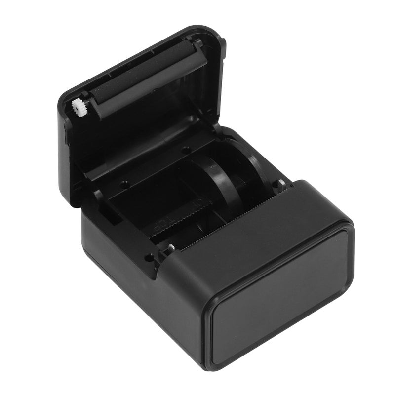 طابعة ملصقات حرارية محمولة صغيرة 203 نقطة في البوصة بلوتوث للأعمال الصغيرة باللون الأسود - Image 4