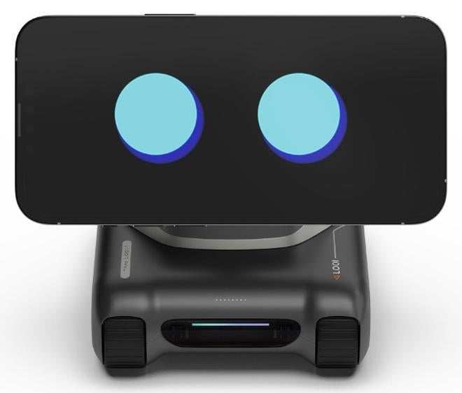تانجبل فطور   روبوت LOOI الرفيق الذكي من Tangible Future – مساعد مكتبي مدعوم بـ ChatGPT مع تفاعل صوتي، تعرف على الوجوه والإيماءات، شخصية عاطفية، ذاكرة، وشحن لاسلكي بقوة 10 واط - Image 1