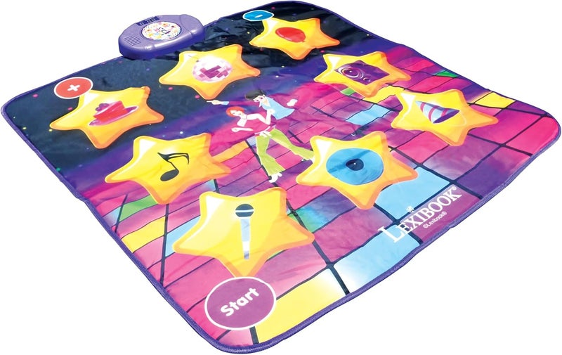 Lexibook Lexibook, Electronic Dance Floor Mat, Illuminated Keys, Built-in Speaker, Purple/Yellow, DM10 - Image 3