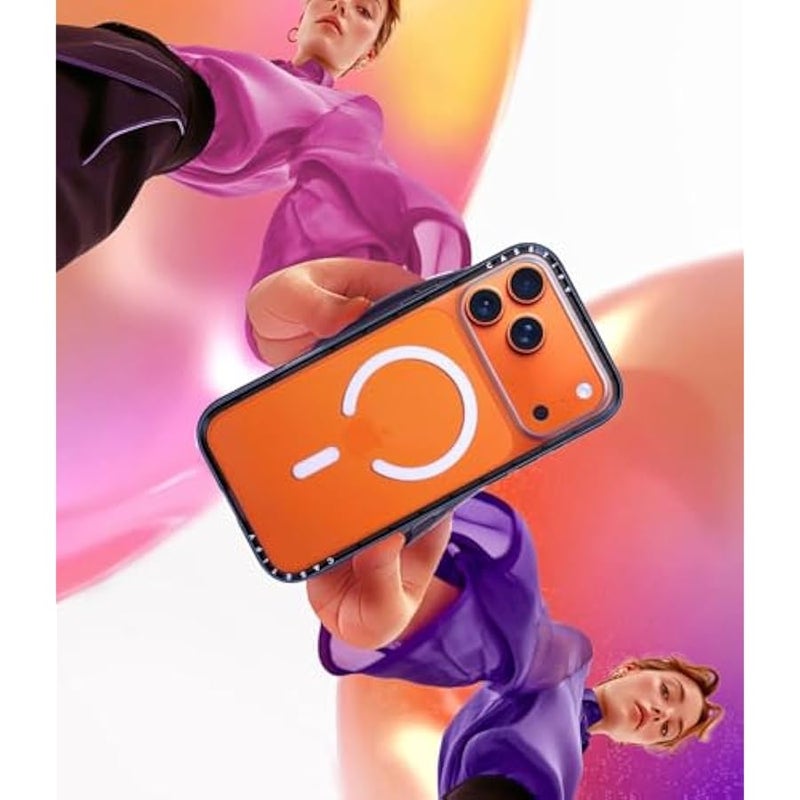 Casetify Compact Magsafe iPhone 17 Pro Case 【Lightweight/Slim Fit/Compatible with Magsafe】 - Black Kingsnake - Clear Black - Image 2