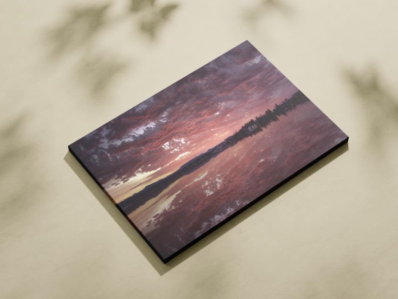 ARS Canvas Abstract Painting Print of Saxe Point Beautiful Landscape Canvas for Office Living Room Bedroom Gifting- Size Available - Image 3