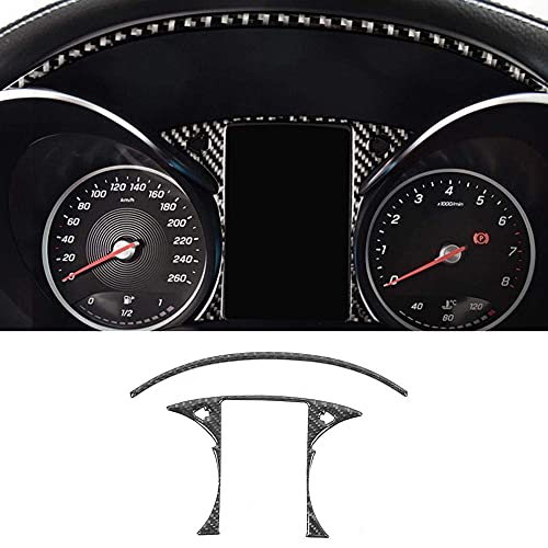 Aramox Console Control Panel Strips, 2Pcs Car Decorative Sticker Frame Cover Trim Fit for Benz C-Class W205 GLC C180 C200L C260L - Image 5