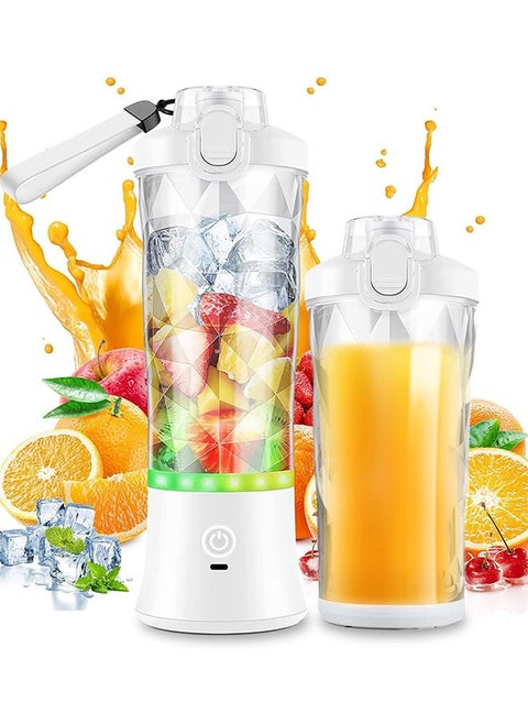Portable Blender Mini Blender 600ml USB Rechargeable Personal Blender with 6 Blades 150W Suitable for Travel Outdoor