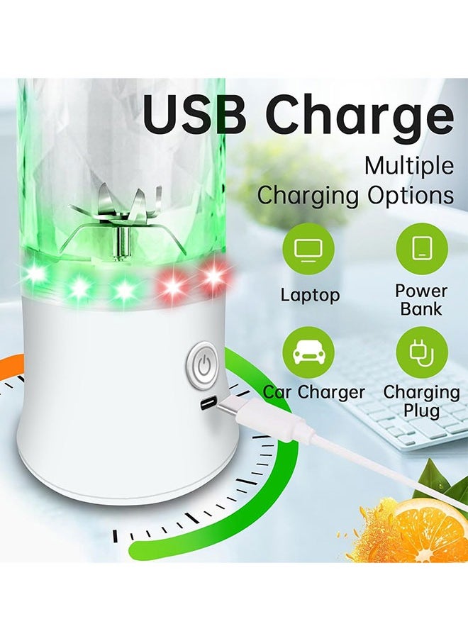Portable Blender Mini Blender 600ml USB Rechargeable Personal Blender with 6 Blades 150W Suitable for Travel Outdoor