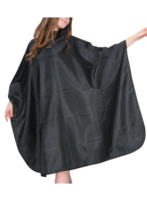 UNISEX ADULTS KIDS BLACK HAIR SALON HAIRDRESSING CUTTING CAPE COVER BARBERS GOWN