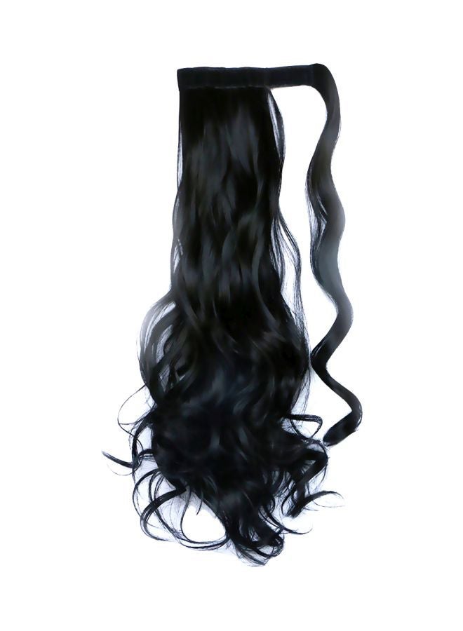 NIBEMINENT Long And Curly Hair Extension Black