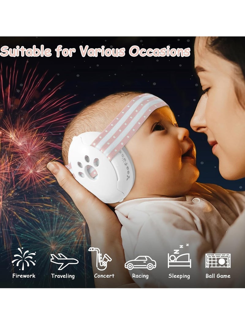 Baby earmuffs provide noise protection for infants and babies under 36 months old - noise cancelling headphones for ear protection, sleep, and travel  - Image 5