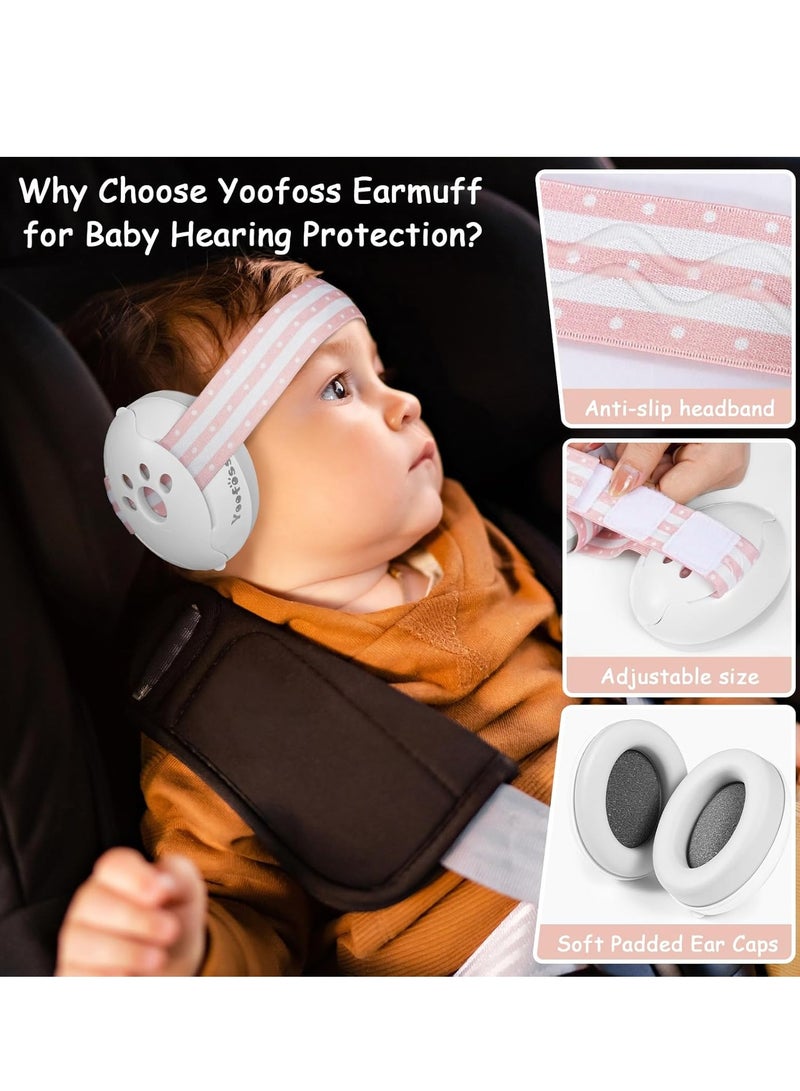 Baby earmuffs provide noise protection for infants and babies under 36 months old - noise cancelling headphones for ear protection, sleep, and travel  - Image 3