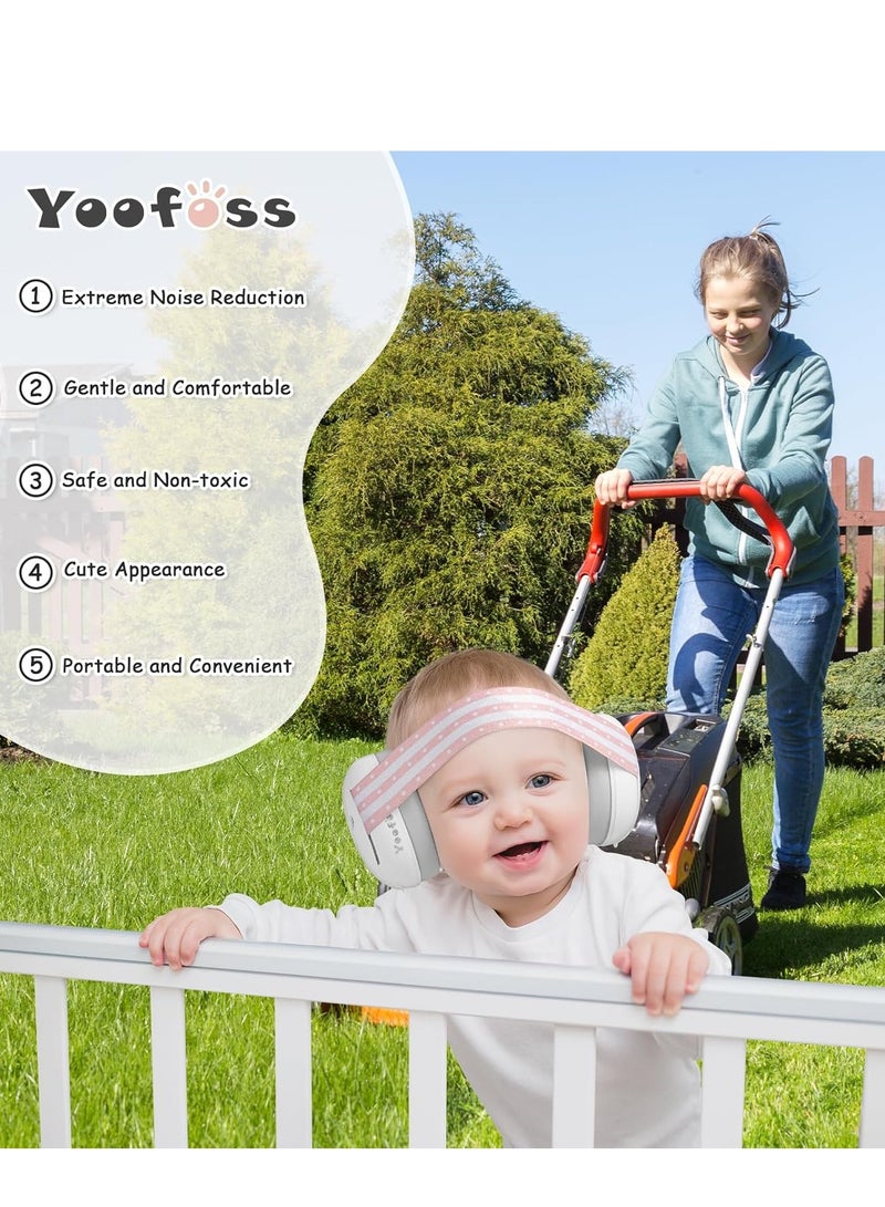 Baby earmuffs provide noise protection for infants and babies under 36 months old - noise cancelling headphones for ear protection, sleep, and travel  - Image 4