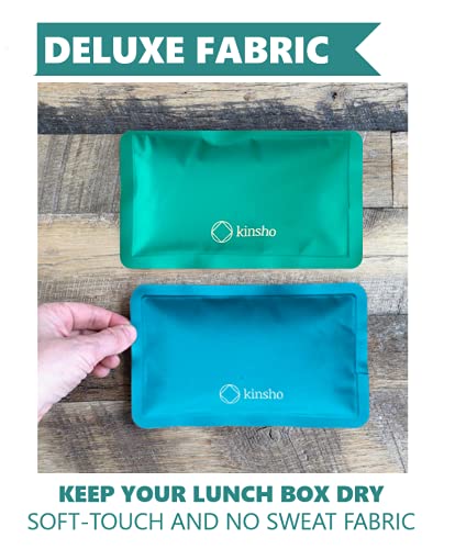 kinsho Ice Pack for Kids Lunch Box, Bag and Bento Boxes, Reusable and Refreezable Soft Slim Pouches for Travel, School, Work or Camping, Long Lasting Cold, Flexible | (6 Color)… - Image 4