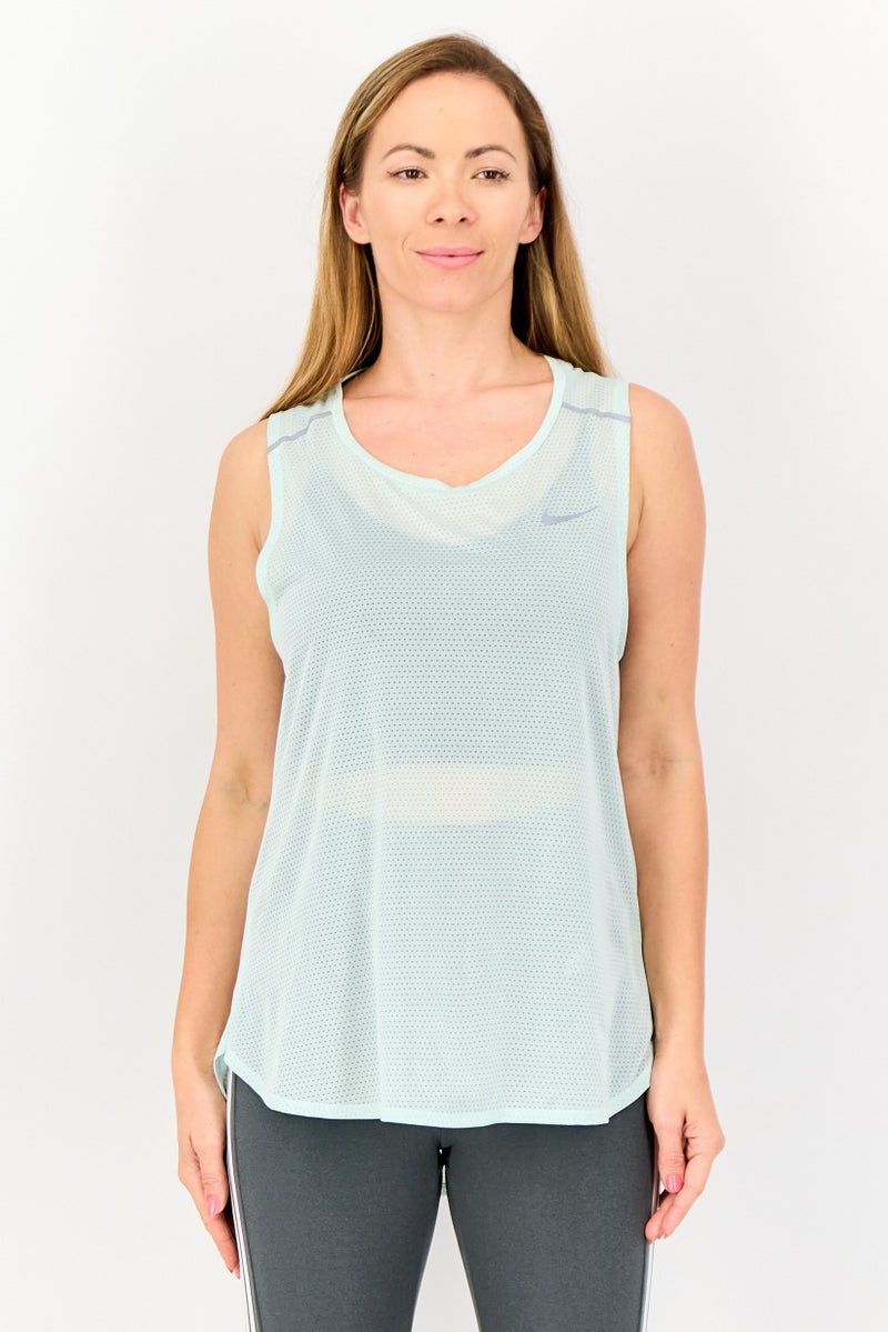 Nike Women Sportswear Fit Sleeveless Running Tank Top, Mint Green - Image 1