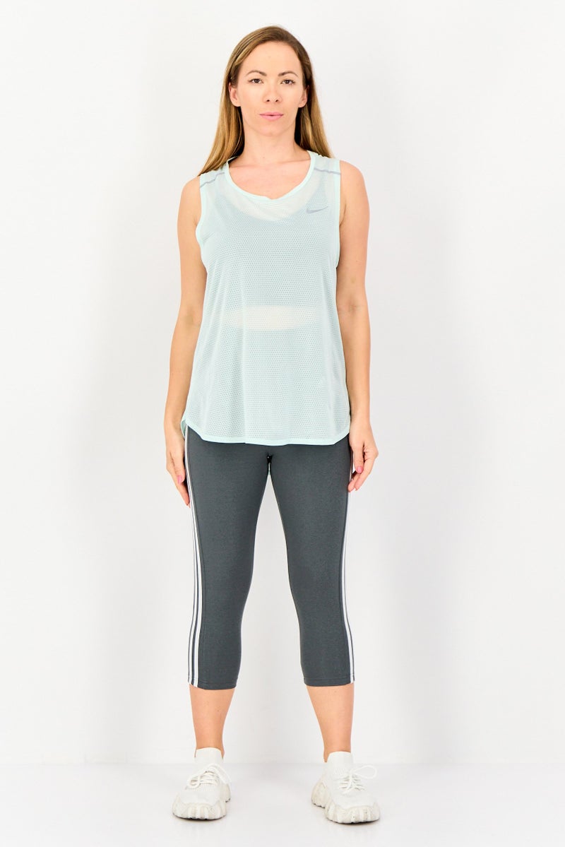Nike Women Sportswear Fit Sleeveless Running Tank Top, Mint Green - Image 3