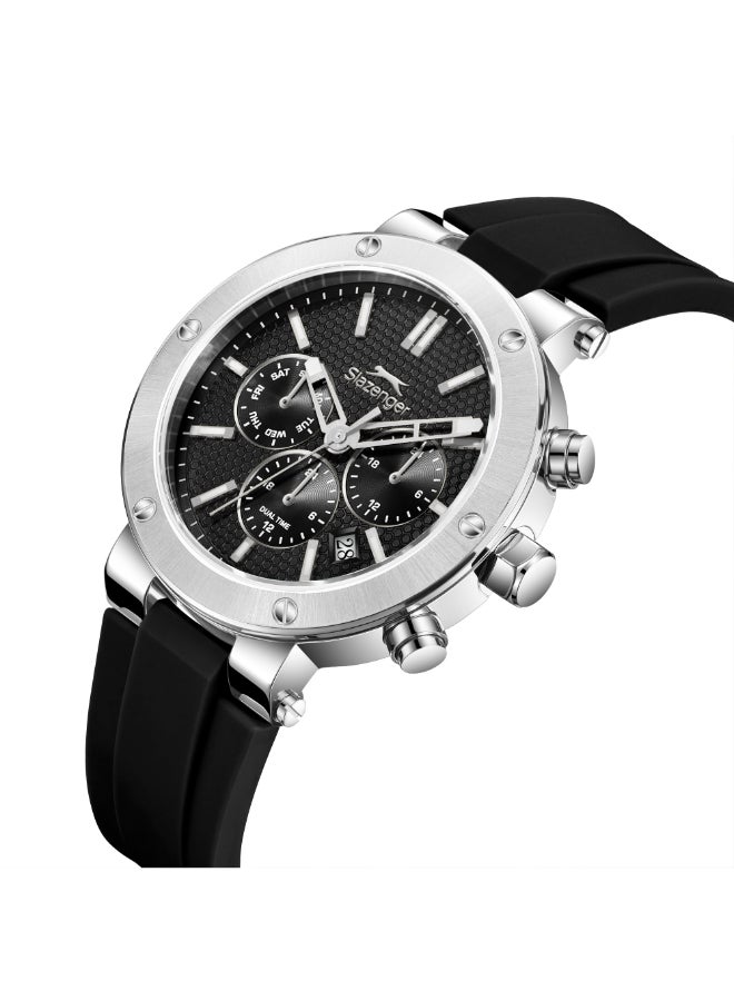 سلازنجر ساعة رجالية متعددة الوظائف من السيليكون ٤٢ مم - Image 2