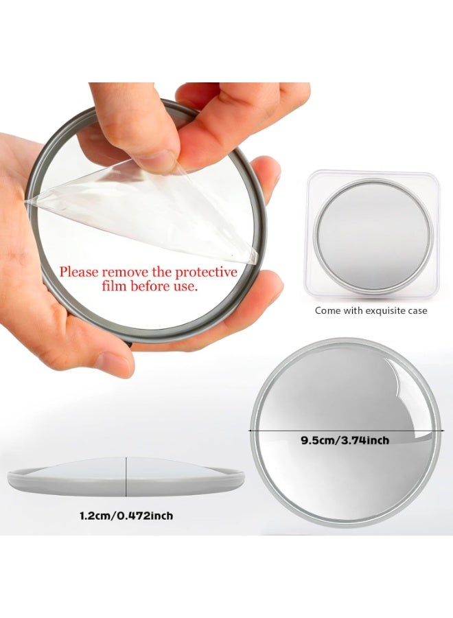 Handheld Selfie Convex Mirror - No Need Selfie Stick, Travel Must Have Photography Viewfinder, Gift for Photographer, Portable & Shatter-Resistant, Suitable for Solo/Multi-Person Selfie(3.74in) - Image 2