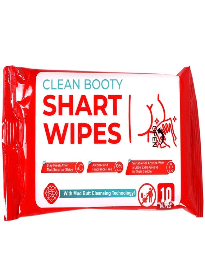 Witty Yeti Funny Shart Butt Wipes 1Pk by Witty Yeti. 10 Ct Hilarious Potty Humor Wet Wipe Gag Gift. Functional Prank Pack Great for Friends or Family. Disposable Moist Towelettes for When Oops That Wasn't a Fart - Image 1