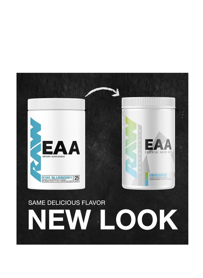 Raw Nutrition RAW EAA Powder - Ultimate Hydration, Kiwi Blueberry Flavor, 25 Servings, 300 Gr  - Image 2
