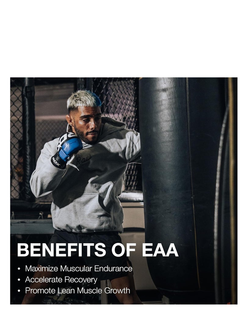 Raw Nutrition RAW EAA Powder - Ultimate Hydration, Kiwi Blueberry Flavor, 25 Servings, 300 Gr  - Image 4