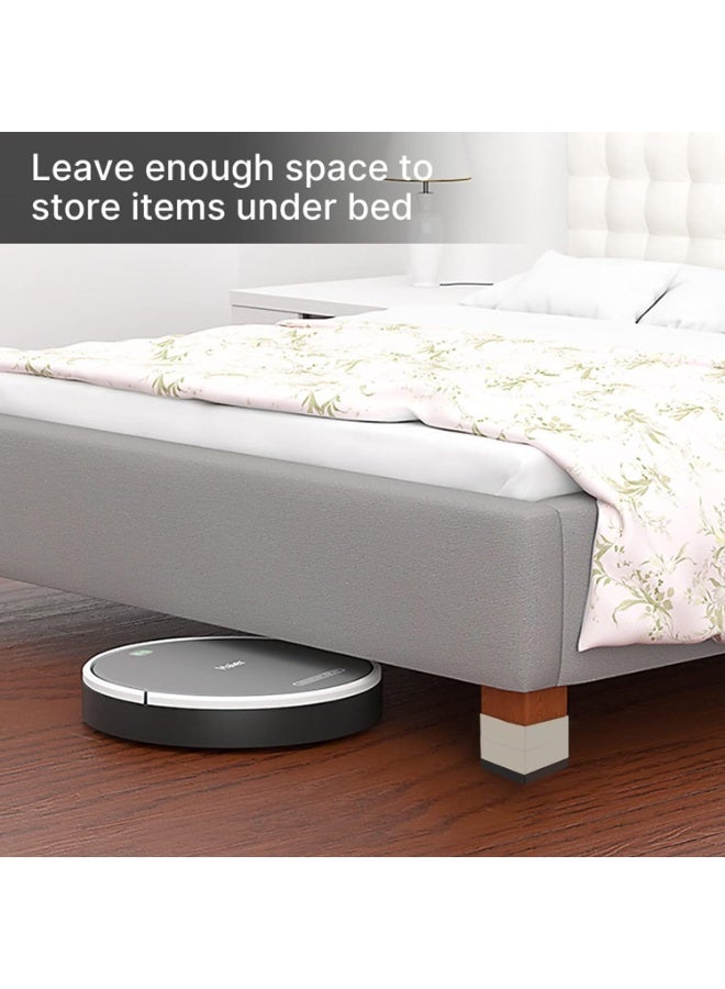 TAPIT Furniture Risers 4 PCSAdjustable Bed and Desk Leg Risers 2.96" Height Lift for Under-Bed Storage Stackable Square Risers for Sofa Cabinet and College Dorms - Image 3