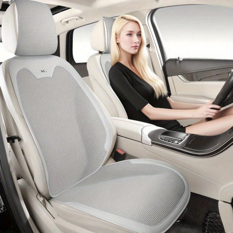 auto car seat cushion single seat backrest black breathable non slip wear resistant comfortable all season for sedan suv interior upgrade - Image 1