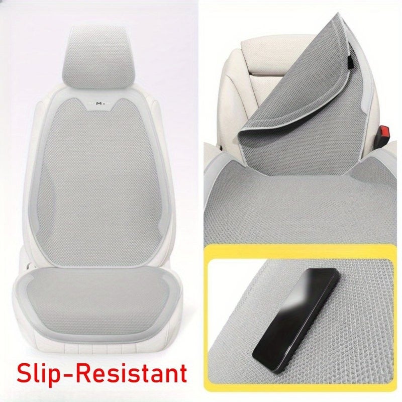 auto car seat cushion single seat backrest black breathable non slip wear resistant comfortable all season for sedan suv interior upgrade - Image 4