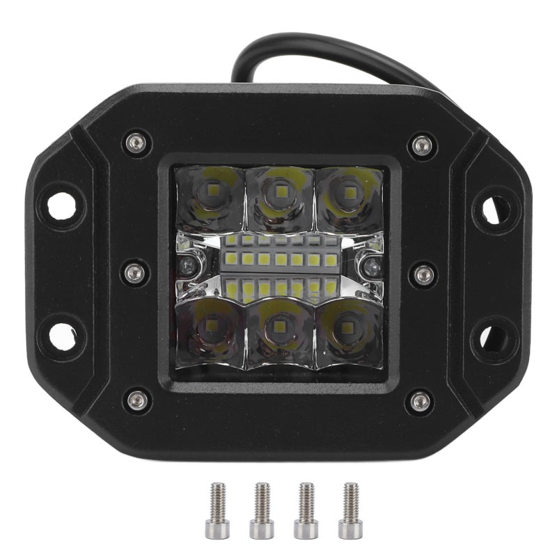 LED Work Light: 5in 4D Lens High Brightness Spot Flood Combo Light - Energy Saving Universal Offroad Front Light for UTV ATV Cars Trucks - Image 1