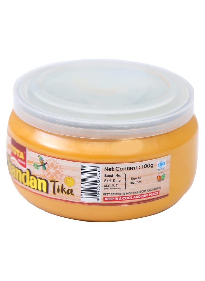 TOTA - TOTA Ayurvedic Chandan Tika | Sandalwood Tilak Paste for Pooja | All Festivals and Occasions - 100 gm. - Image 1