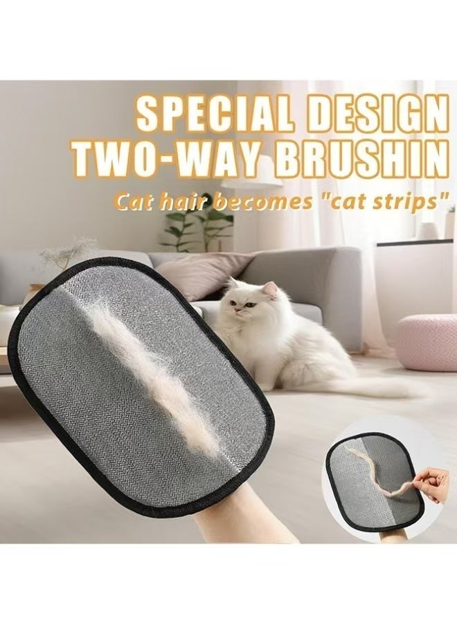 Pet Hair Removal Glove for Cats and Dogs Upgrade Efficient Grooming Gloves for Pet Hair Reusable Cat and Dog Hair Remover for Couch Furniture Carpet Curtain 1PC - Image 3