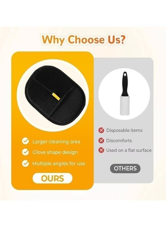 Pet Hair Removal Glove for Cats and Dogs Upgrade Efficient Grooming Gloves for Pet Hair Reusable Cat and Dog Hair Remover for Couch Furniture Carpet Curtain 1PC - Image 5