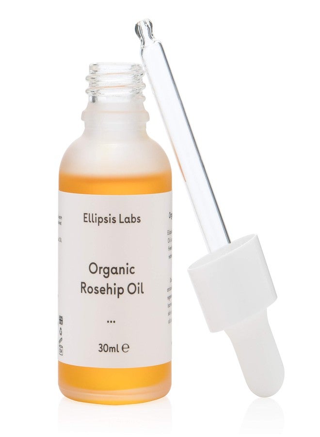Ellipsis Labs Organic Rosehip Oil by Ellipsis Labs. 100% natural and organic moisturizing oil, works against dry skin conditions for improved skin barrier function. 30ml/1fl.oz - Image 2