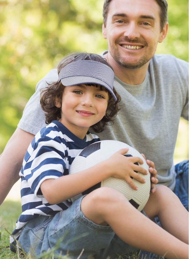 Generic 4-Pack Kids Sports Sun Visor Hats - Empty Top Baseball Caps for Running and Tennis Activities - Image 2