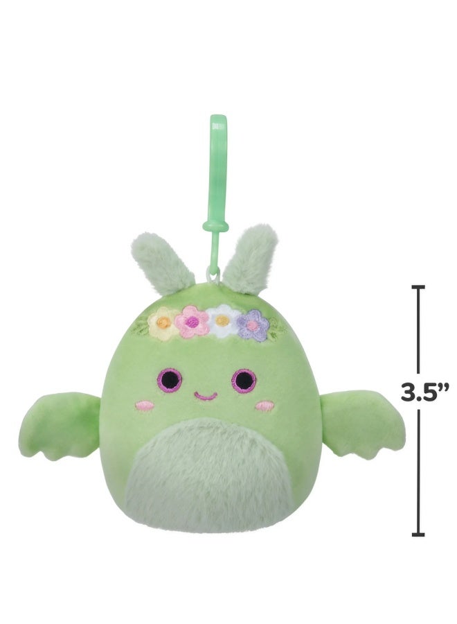 Squishmallows Squishmallows Tove the Mothman with Furry Belly Plush Clip-On (8.9 cm)  - Image 3