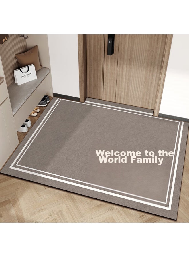 Yishang Entrance Mat, Doorway Doormat, Indoor And Outdoor Foyer Rug, Dirt-resistant Non-slip Washable Mat - Image 3