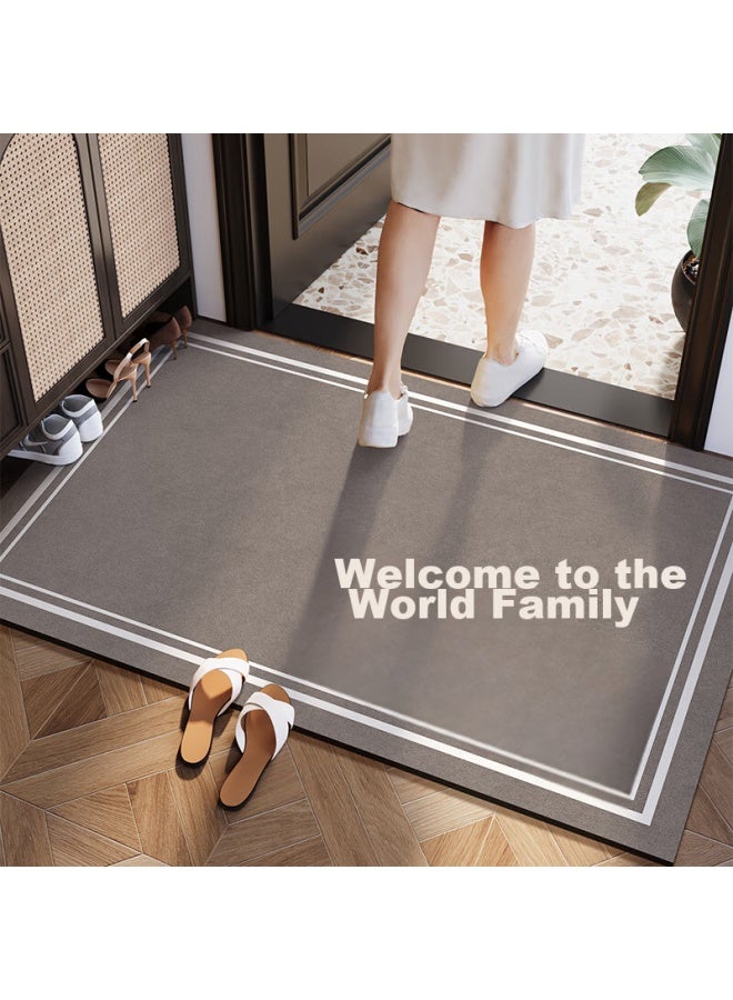 Yishang Entrance Mat, Doorway Doormat, Indoor And Outdoor Foyer Rug, Dirt-resistant Non-slip Washable Mat - Image 1