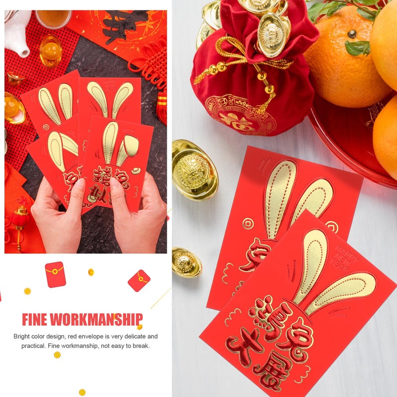 Year Of The Rabbit Red Packets 30pcs Lunar New Year Money Envelopes For Wedding Celebration - Image 4