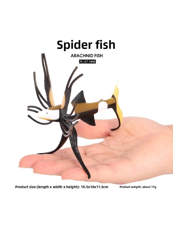 Children's Cognitive Simulation Marine Animal Model Gung's Deep-sea Dog Mother Fish Gung's Spider Fish Enlightenment Toy Ornaments-Color:PL127-1948 Spider Fish  - Image 1