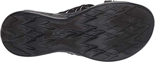 Skechers womens On-the-go 600 Sunrise Slide Sandal, Black, 10 US - Image 4