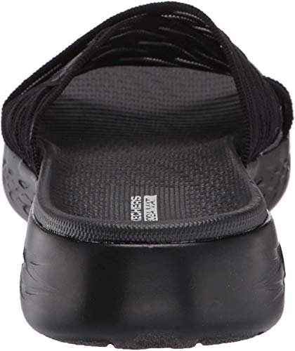 Skechers womens On-the-go 600 Sunrise Slide Sandal, Black, 10 US - Image 3