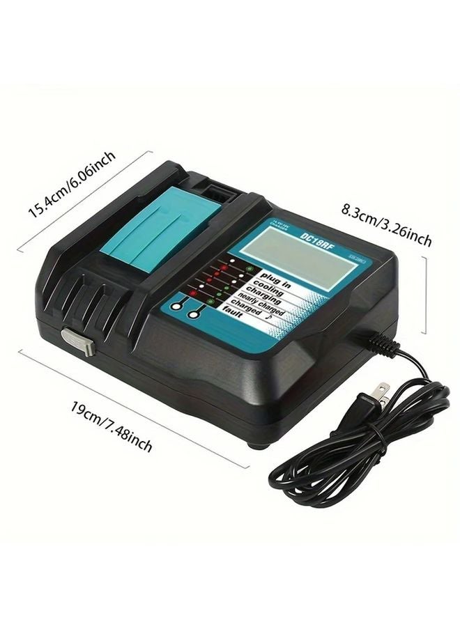 1pc ACIGON 3.5A Lithium Ion Battery Charger For Makita 14.4V 18V LCD Display US Plug - Image 4