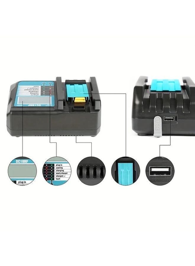 1pc ACIGON 3.5A Lithium Ion Battery Charger For Makita 14.4V 18V LCD Display US Plug - Image 5