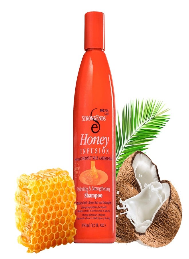 Biocare StrongEnds Honey Infusion Hydrating & Strengthening Shampoo with Coconut Milk Ambrosia - Image 1