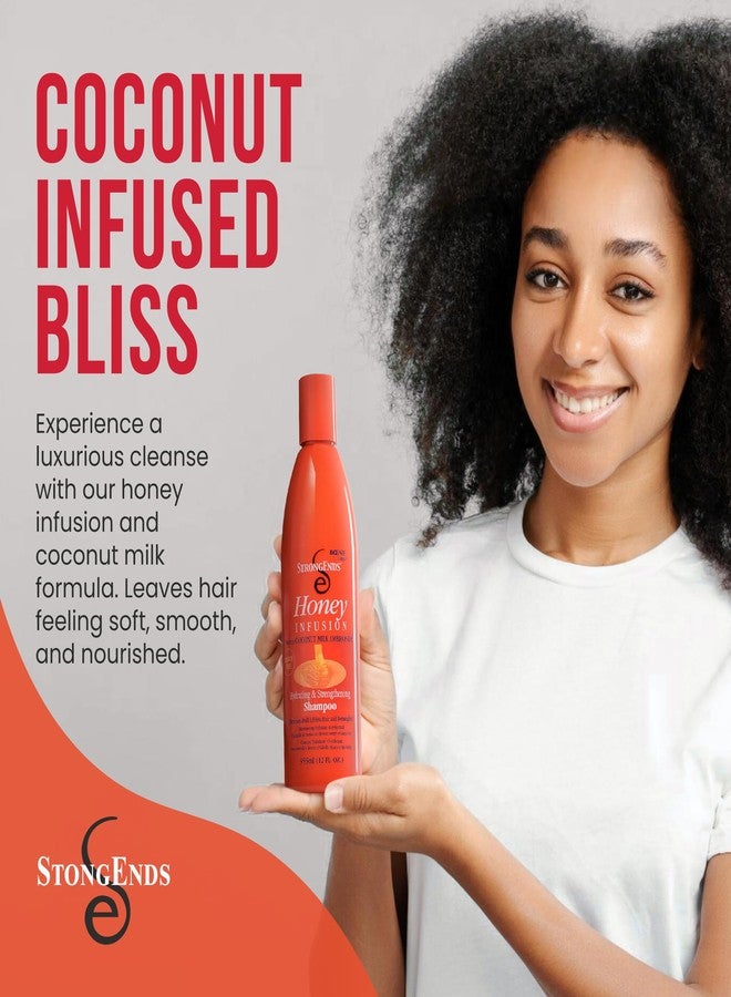 Biocare StrongEnds Honey Infusion Hydrating & Strengthening Shampoo with Coconut Milk Ambrosia - Image 2